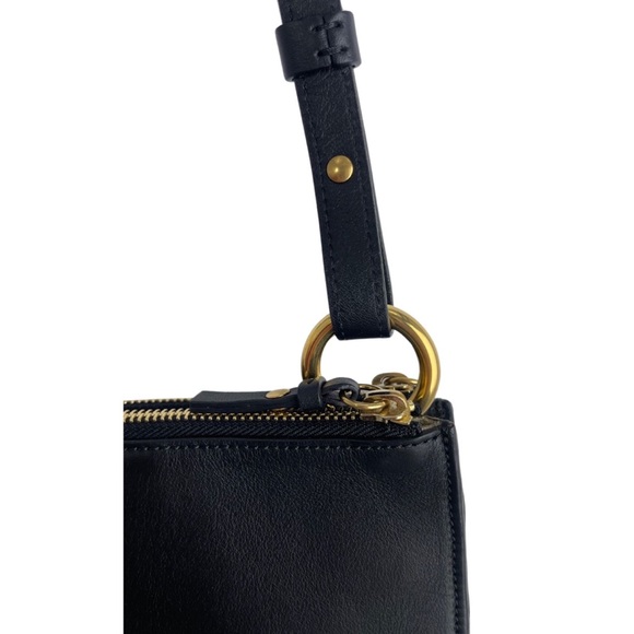 Chloé Chloe Authentic Jane Purse Crossbody Mini Bag Suede Leather Black - Picture 6 of 7